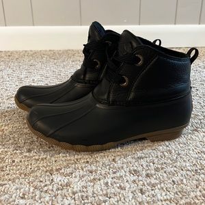 Black Sperry Duck Boot